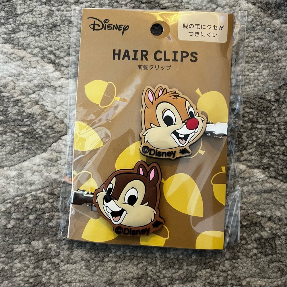 BINB Japan Disney Chip and Dale Hair Clips set